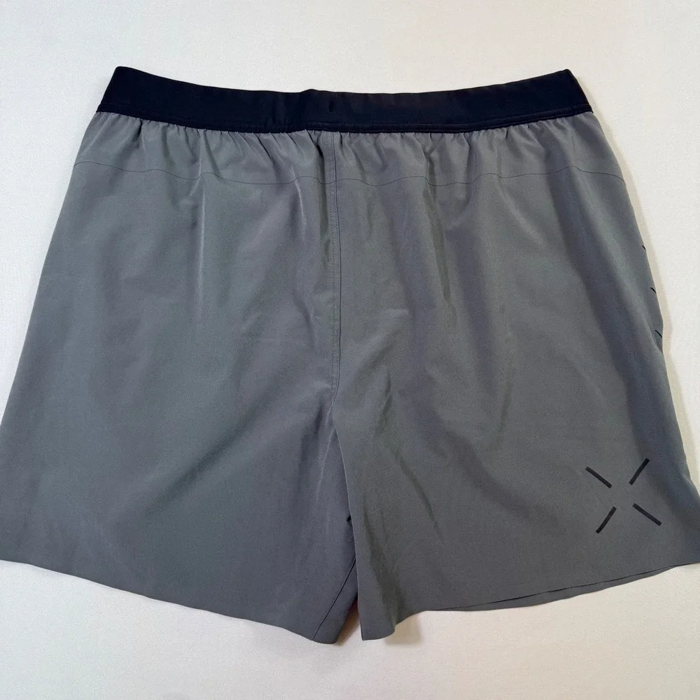 Ten Thousand Interval Short Mens XXL Gray 7 Inch Inseam Training Gym Running